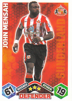 John Mensah Sunderland 2009/10 Topps Match Attax #EX44